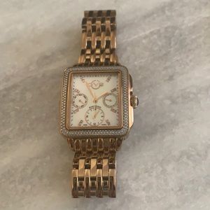 Womens GV2 Multi Diamonds Rose Gold Steel Watch.